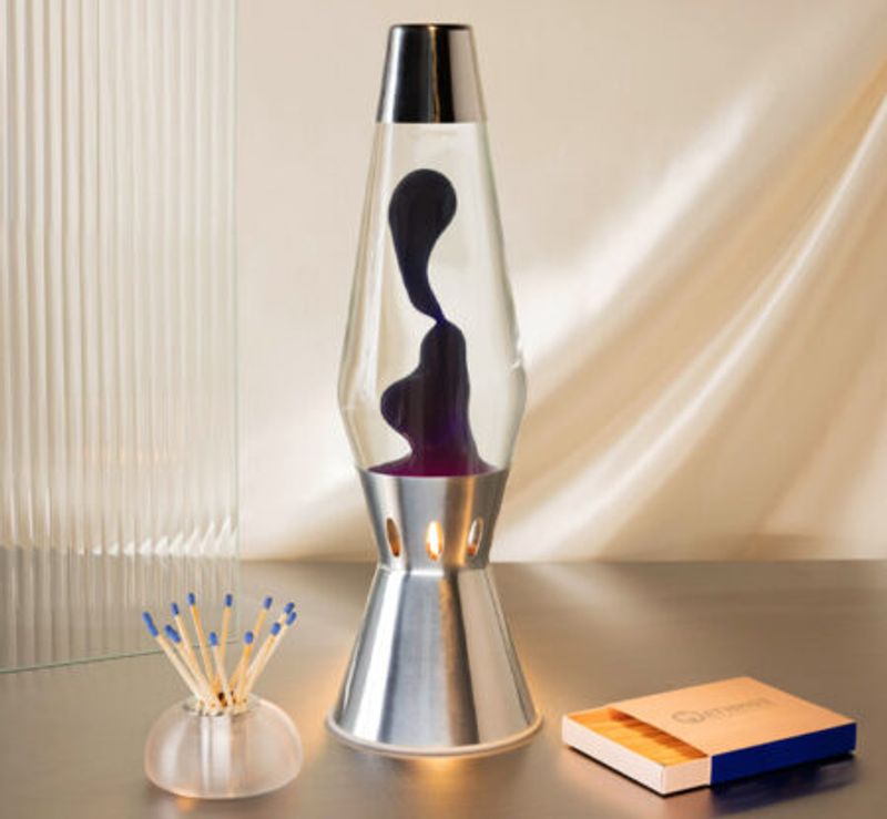 Astro Flame Lavalampe: Sølv