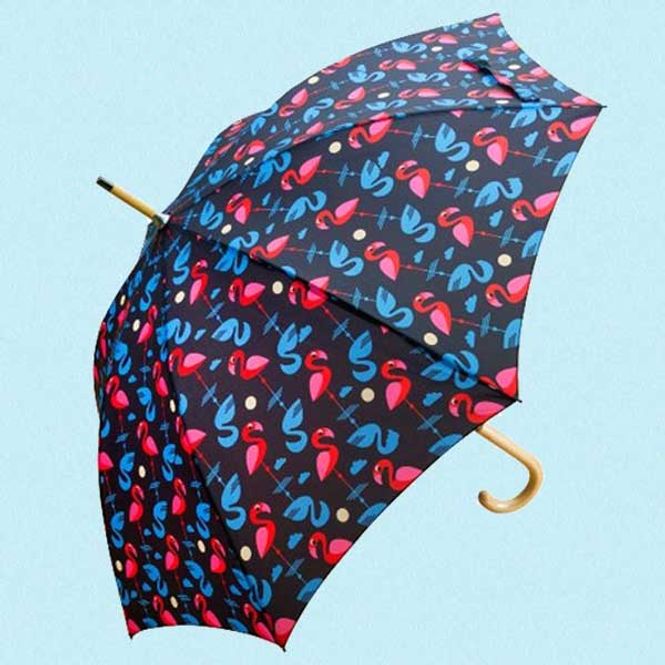 Hovedbilde Paraply med flamingoer