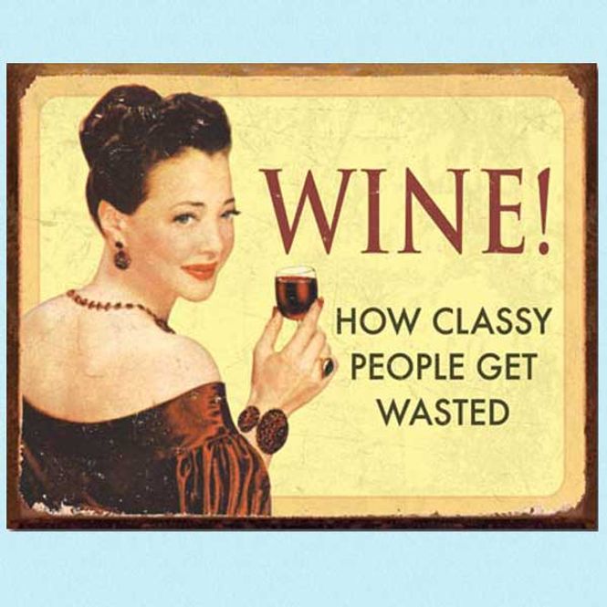 Hovedbilde Metallskilt Wine