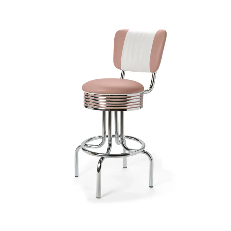 Airline Barkrakk med rygg CB 66 cm Chrome