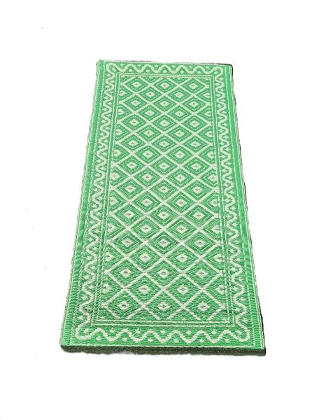 Plastmatte Indisk 60/120cm Gr&oslash;nn/Lysgr&oslash;nn