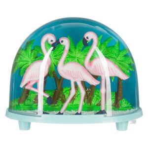 Hovedbilde Sn&oslash;kule flamingoer og palmer