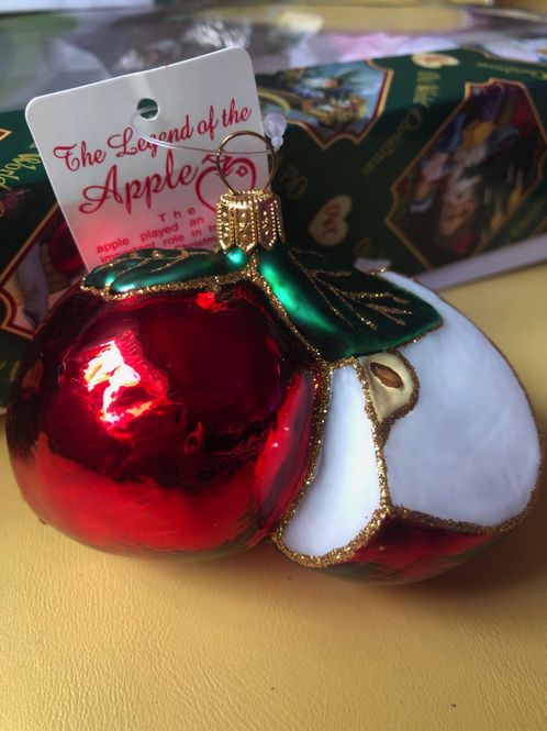 Hovedbilde Eple julekule i glass