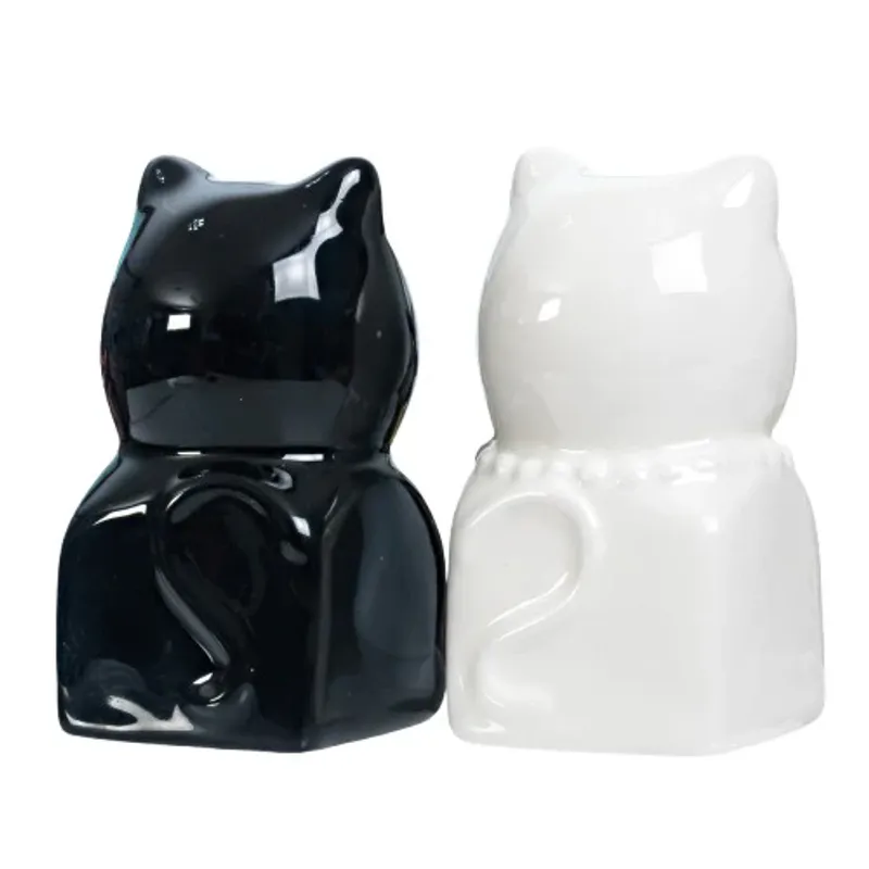 Kit-Cat håndmalte salt & pepperbøsser