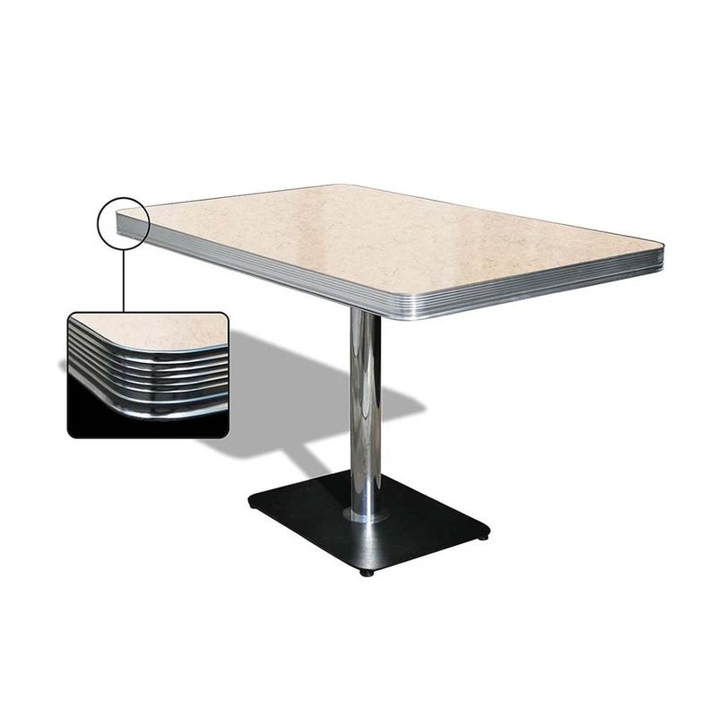 Dinerbooth sett komplett med bord 120 cm 