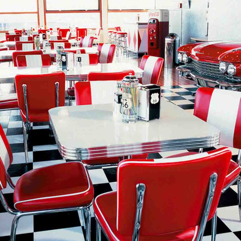 Arcade dinerstol CB Chrome