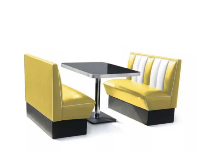 Dinerbooth sett komplett med bord 120 cm 