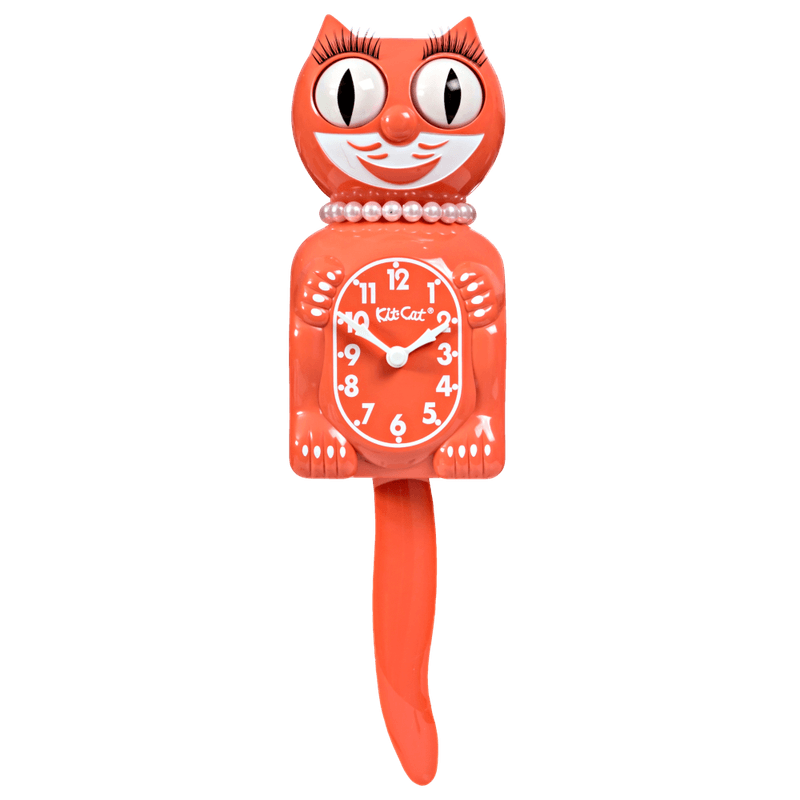 Kit-Cat klokke Pensjonert Living Coral Lady
