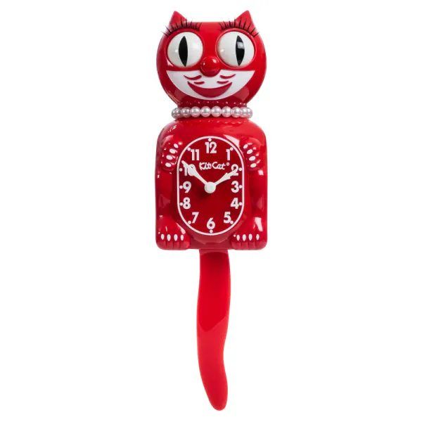 Kit-Cat klokke Limited Edition Classic Red Lady