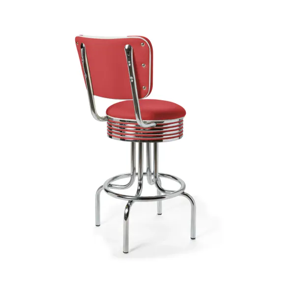 Airline Barkrakk med rygg CB 66 cm Chrome