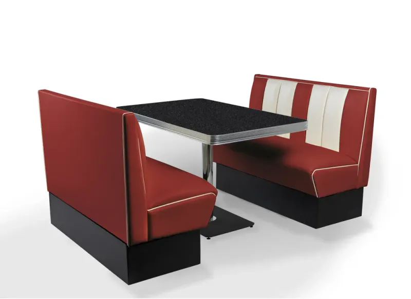 Dinerbooth sett komplett med bord 120 cm 