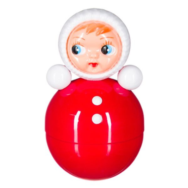 Vuggedukke som klukker rød