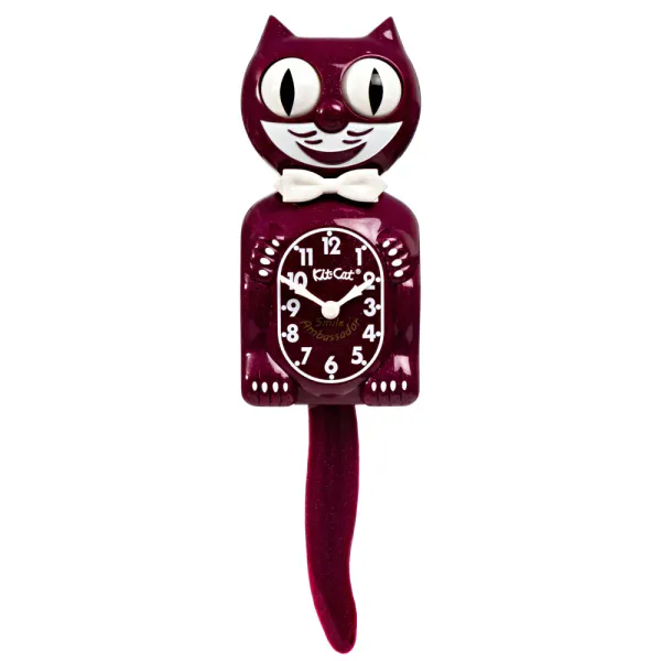 Kit-Cat glitterklokke Smile Ambassador Special Edition Ruby Red