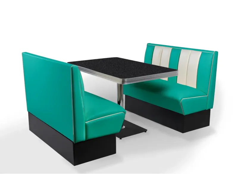 Dinerbooth sett komplett med bord 120 cm 