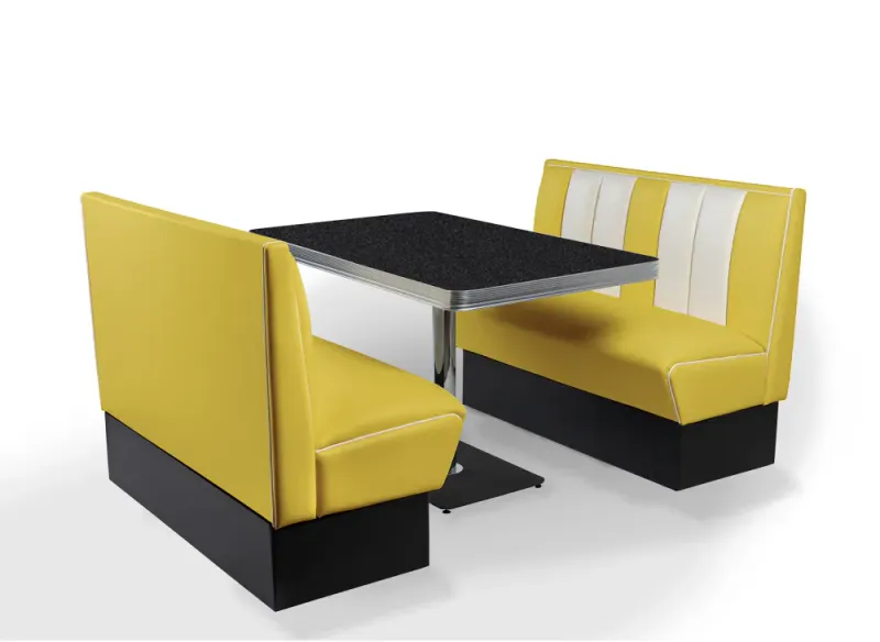 Dinerbooth sett komplett med bord 120 cm 