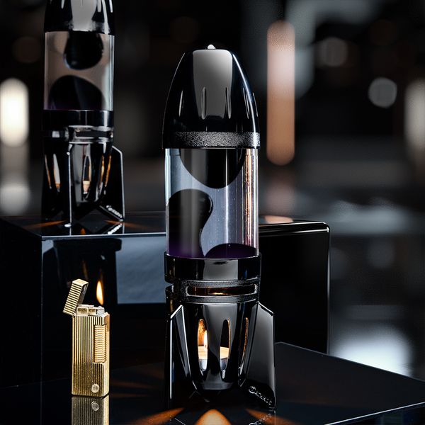 Fireflow Lavalampe: Sort